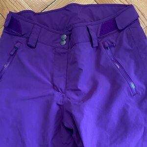 Helly Hansen Purple legendary Women's Ski Pants-small adjustable waist